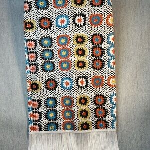 Source Unknown Multicolor Patterned Pencil Skirt